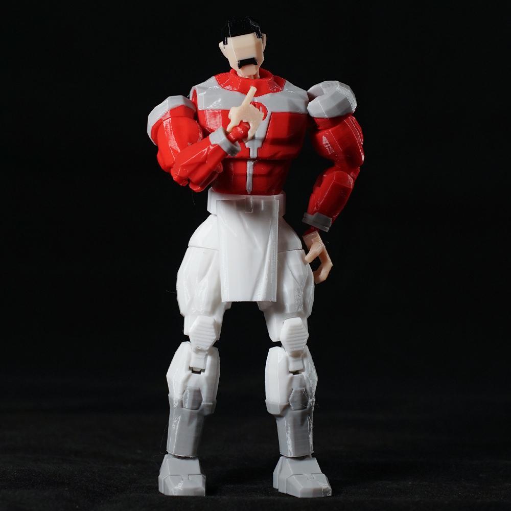 3D Printed Invincible Toys Action Figures Anime Model Lucky Dummy 13 Superheroes Mark Thragg Multi-Jointed Toy Ornaments Gifts 3D Printed Invincible Toys Action Figures Anime Model Lucky Dummy 13 Superheroes Mark Thragg Multi-Jointed Toy Ornaments Gifts