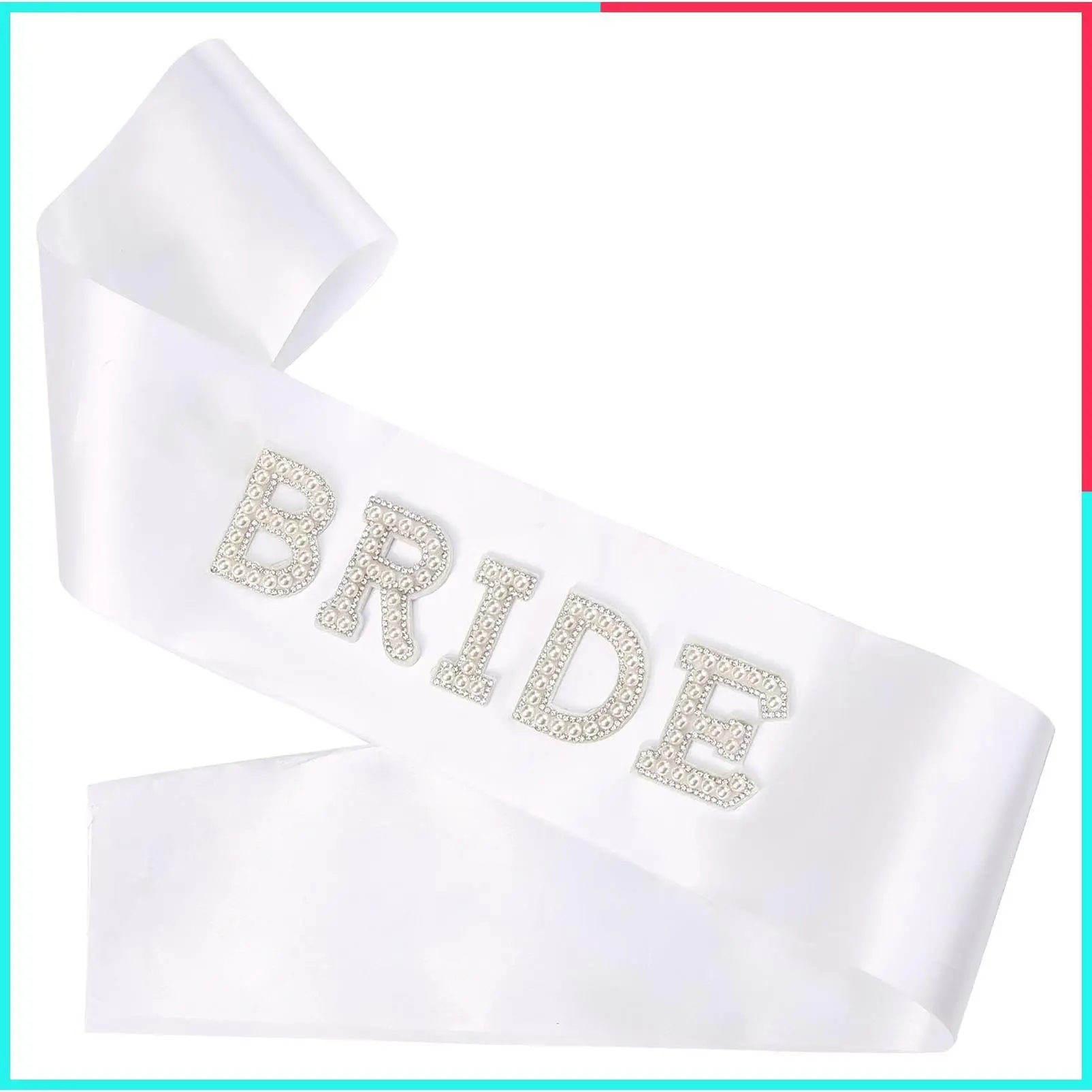 Bride to Be Sash with Pearls and Rhinestones, Bachelorette Party Sash, Bridal Shower Gift, Wedding Decorations & Party Accessories