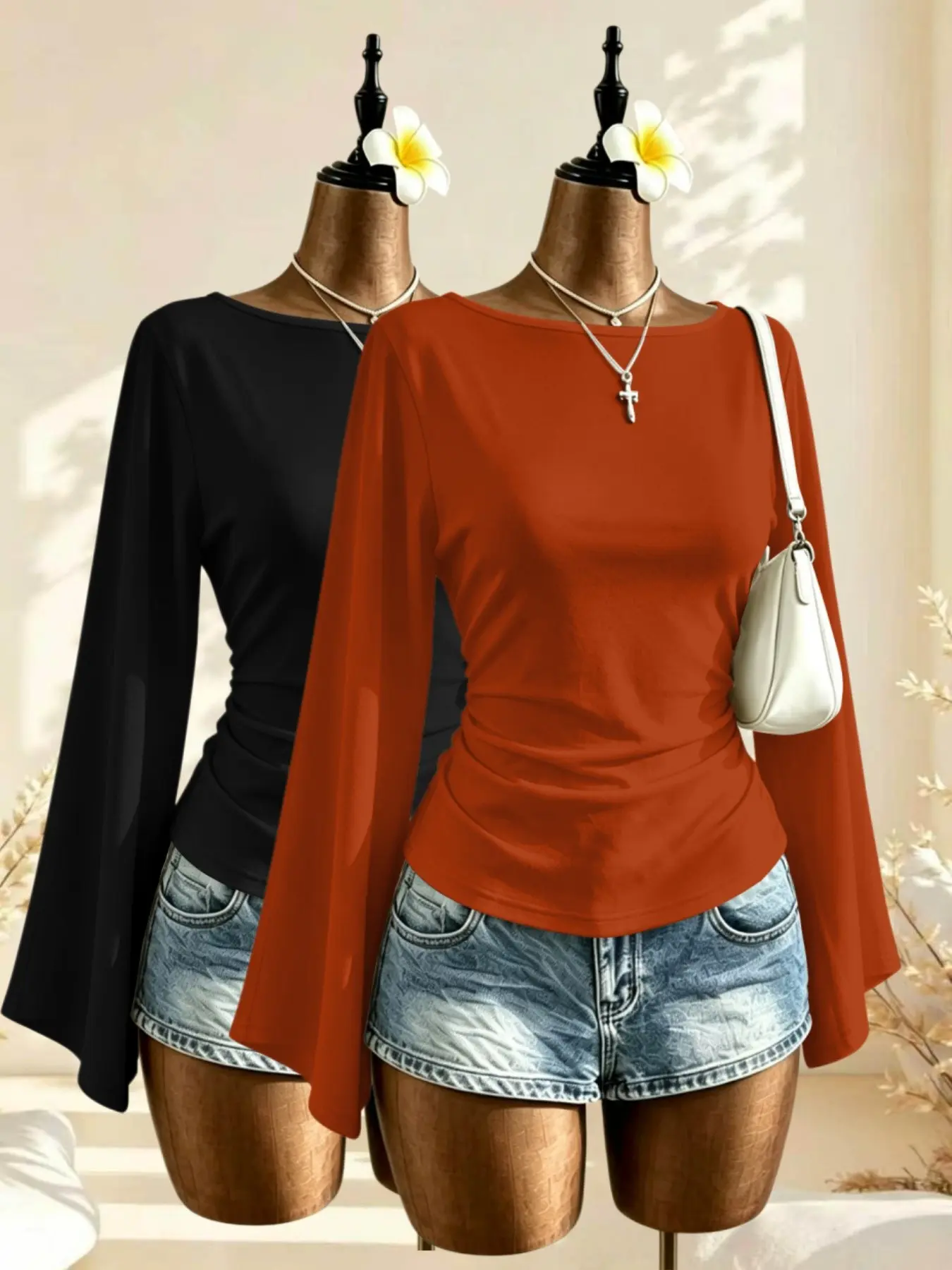 Black + Red-Orange