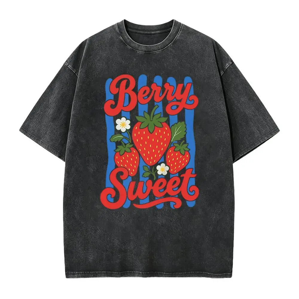 Preppy Sweet Berry Shirt | Trendy Summer Fruit Shirt | Vintage Strawberry Graphic TShirt