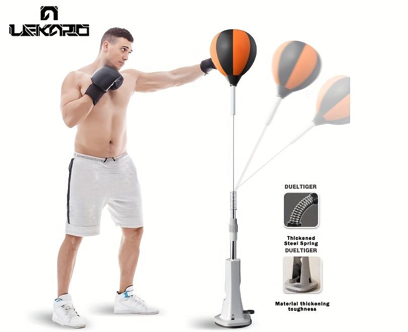 Adjustable-speed boxing trainer, vertical home reaction ball, boxing evasion training equipment. It improves reaction ability and supports strength training. A portable stress-relief fitness gear suitable for men and women.