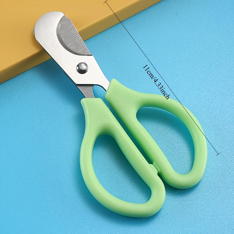 Stainless Steel Cigar Cutter 2-In-1, Tablet and Pill Scissors, Portable Cutting Tool for Medicine, Double-Sided Sharp Scissors