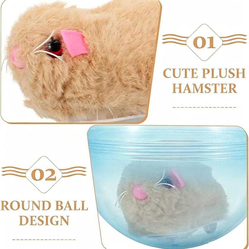 Smart Rolling Sphere Electronic Hamster Exercise Toy Auto Moving Ball with Dynamic Motion Heavy Duty Play Balls Interactive Pet Toy Modern Style Running Ball Toys for Kids Pet