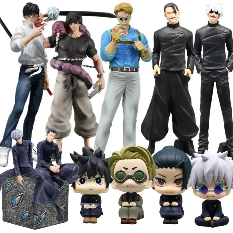 Jujutsu Kaisen Figurine Satoru Gojo Geto Suguru Nanami Kento Action Figure Q version PVC Statue Collection Model Anime Toys Gift