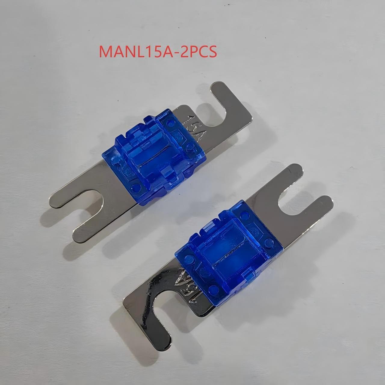 Manl Mini Fork Fuse, Nickel Plated, 18 Amp Ratings, 2 Pack, for Cars, Trucks, Boats, Motorcycles, Suvs, Replacement Parts