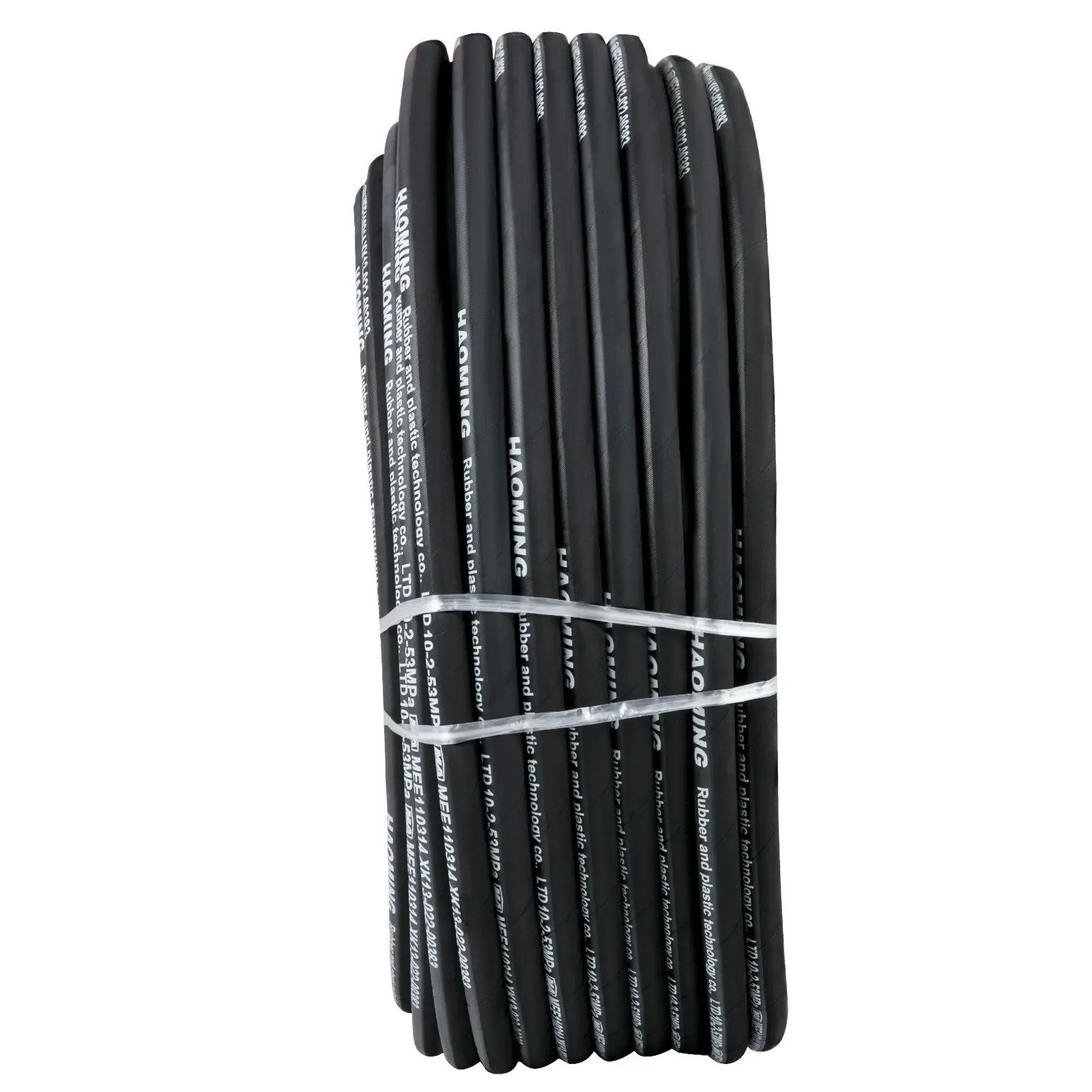 Hydraulic Hose 328 Feet Rubber Hydraulic Hoses with 2 High-Tensile Steel Wire Braid, Inner Diameter 3/8 Inch, 5000 PSI Max, Bulk Hydraulic Hose -40°F to 250°F, Hydraulic Oil Flexible Hose