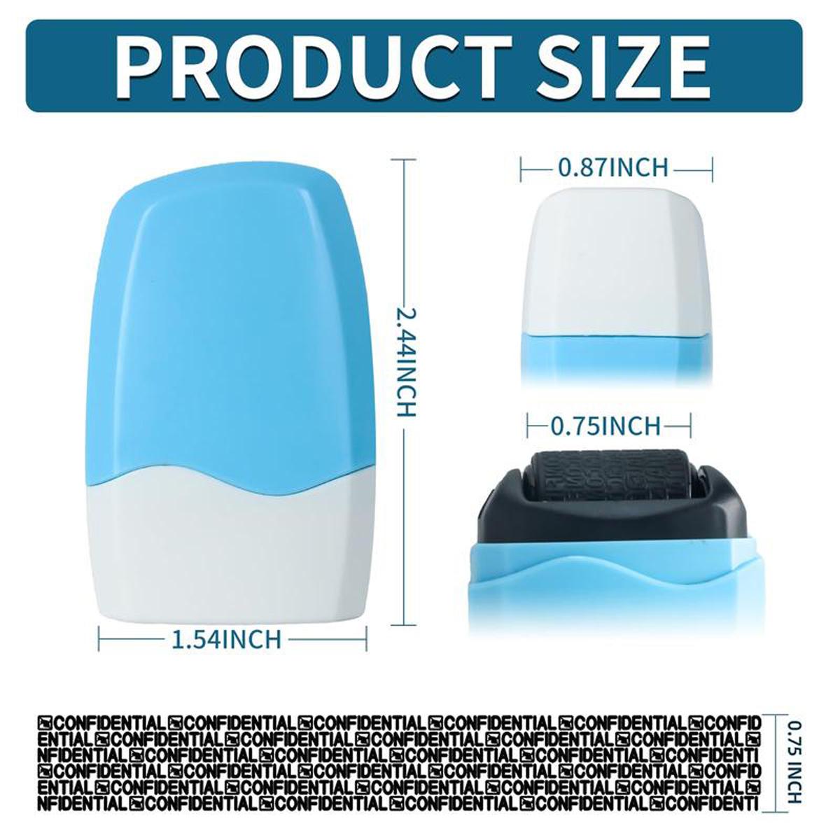 Lotosug Identity Theft Protection Roller Stamp for Hiding Sensitive Information, 1 Count Confidential Roller Stamp, Anti Theft, Privacy & Security Stamp, Designed for ID Blackout Security, Office Supplies Lotosug Identity Theft Protection Roller Stamp for Hiding Sensitive Information, 1 Count Confidential Roller Stamp, Anti Theft, Privacy & Security Stamp, Designed for ID Blackout Security, Office Supplies