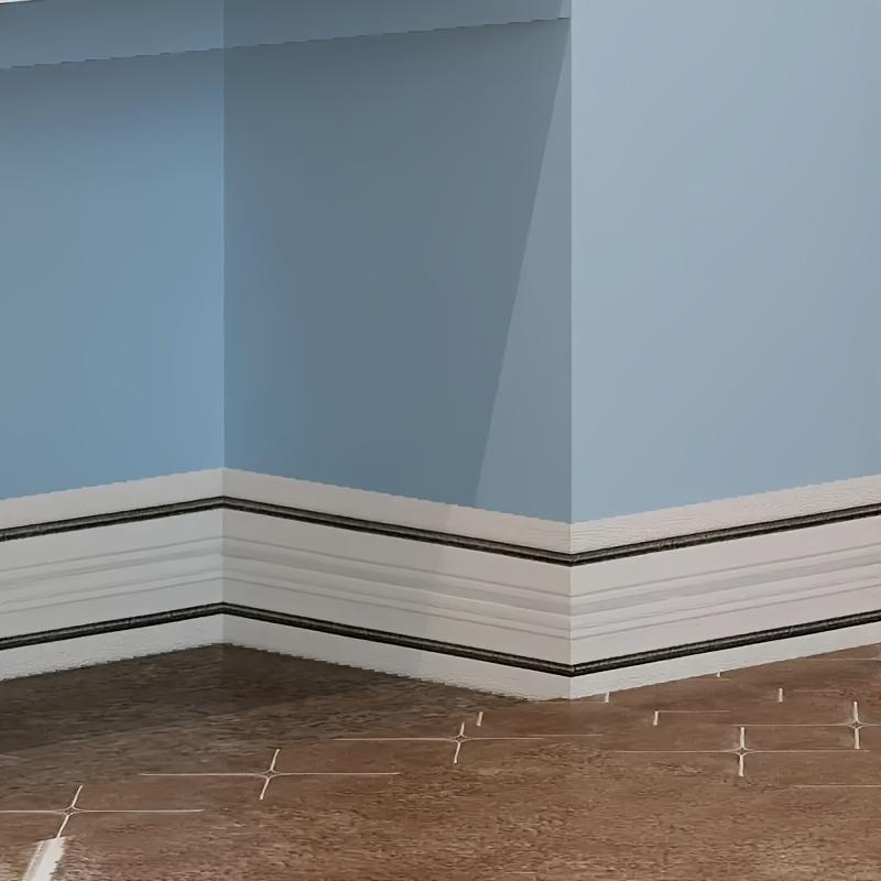 Extra Large Size 90.55in×5.51in Top Corner Foam Wall Edge Strip Sticker Foldable Self-adhesive Waterproof BaseboardCorner Waistline Sticker 2/4 Rolls