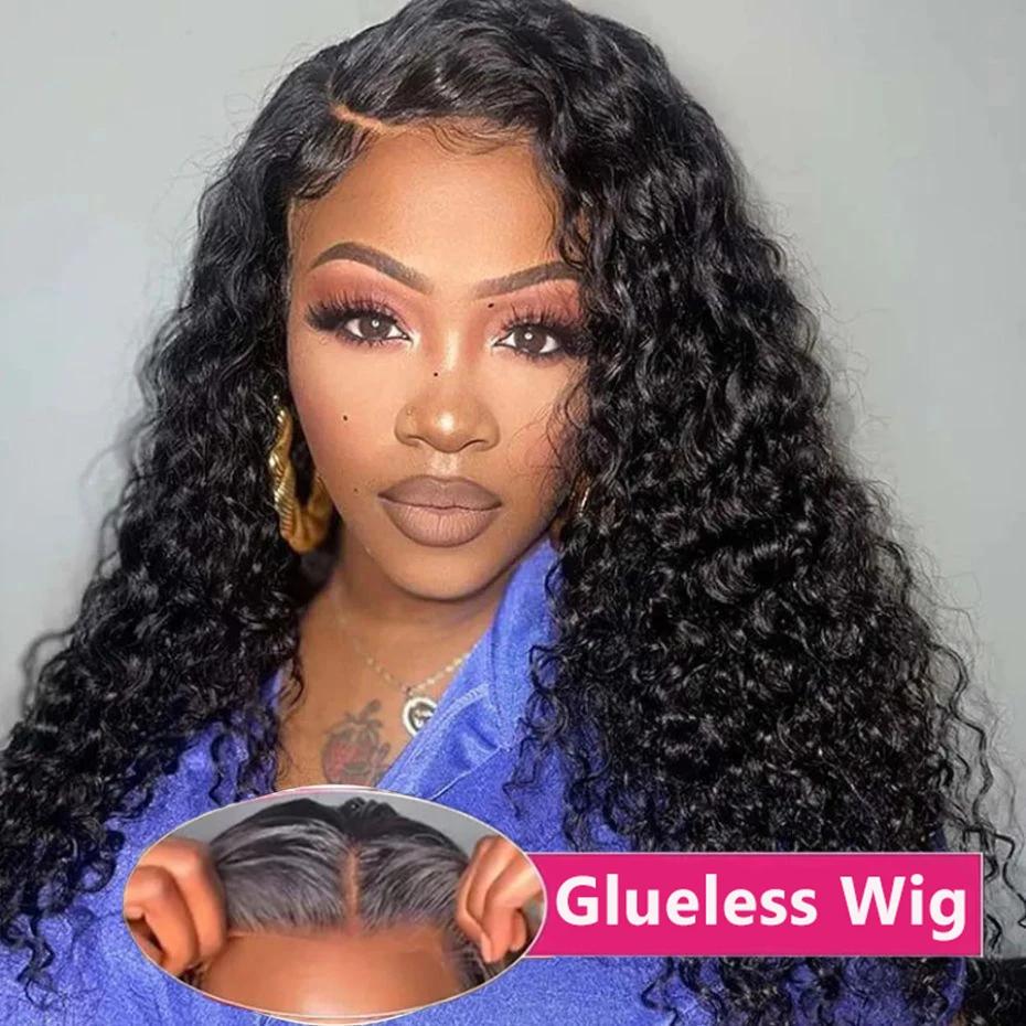 Bling Hair Deep Wave 9x6 Glueless Wigs Human Hair 5x5 Lace Clousure Wig For Black Women Ready to Wear 13x6 Deep Culy Wig Brazilian Human Hair Wig Pre Plucked TikTokShopBlackFriday