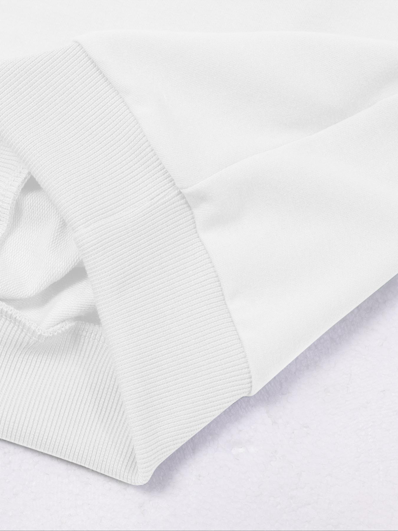 Casual Women's Long Sleeve V Neck Sweatshirt with Fun Letter Print, Elegant Ribbed Hem Fashion for All Seasons, Perfect for Fall and Winter, Lady Womenswear