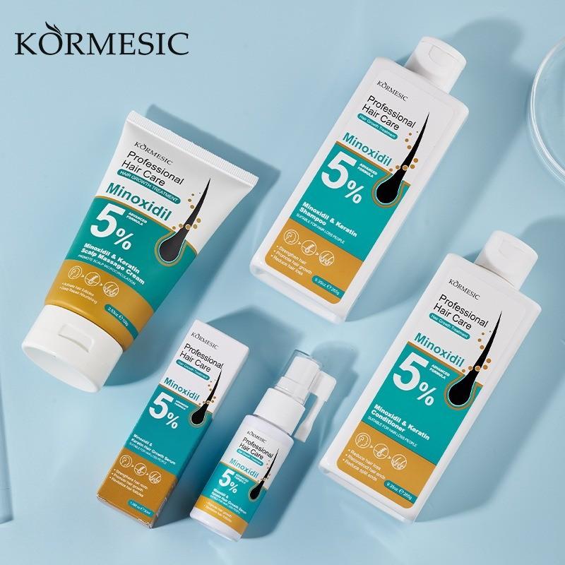 5% Minoxidil Hair Growth Set | Hair Serum / Shampoo / Conditioner / Scalp Massage Balm, Sold Separately or as a Kit. Activate Hair Follicles, Anti-Hair Loss, Repair Damaged Hair, Improve Hairline, Professional Hair Care Solution