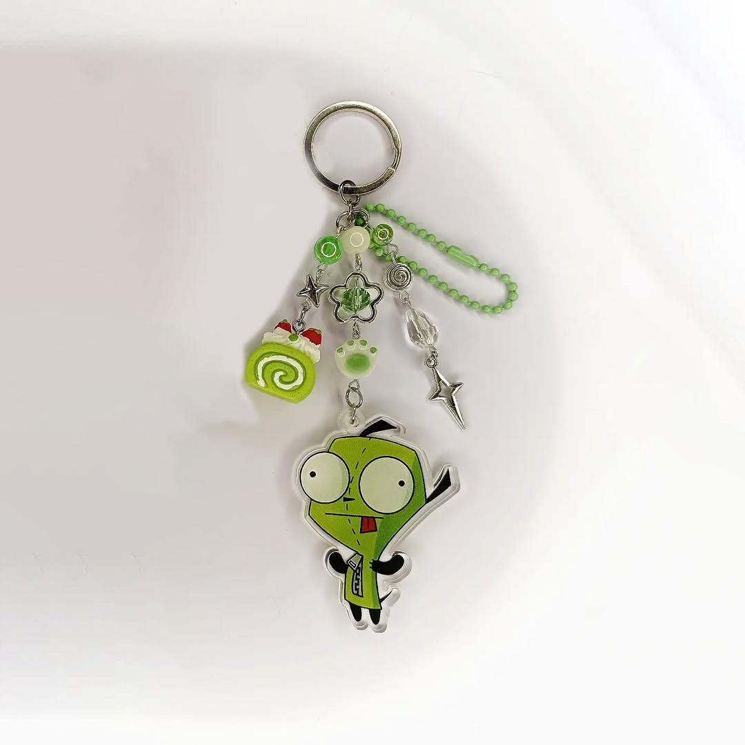 Invader Zim Anime Acrylic Pendant Keychains