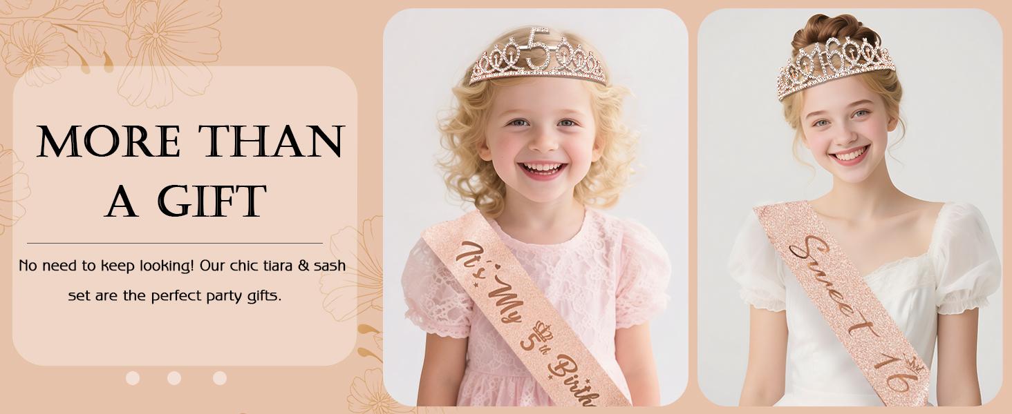 Sweet 16 Birthday Party Decorations Kit for Girls - Includes Sash, Tiara, Cake Topper, Number Candles & Balloons. Complete 16th Birthday Party Supplies Set, Perfect Gift Idea
