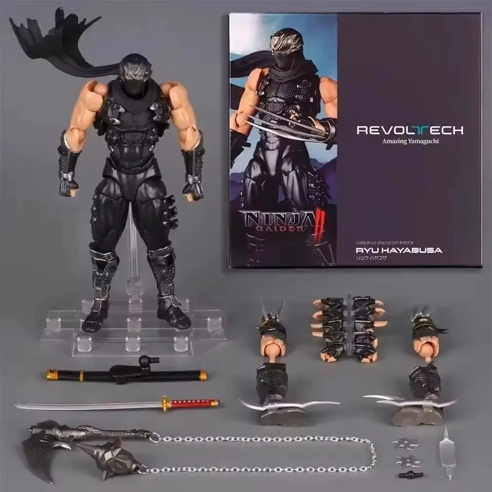 2026 hot item Hot New Revoltech Yamaguchi Ninja Gaiden Ryu Hayabusa Scale Articulated Action Figure With Bonus Collectible Model For Game Fans Popular toys