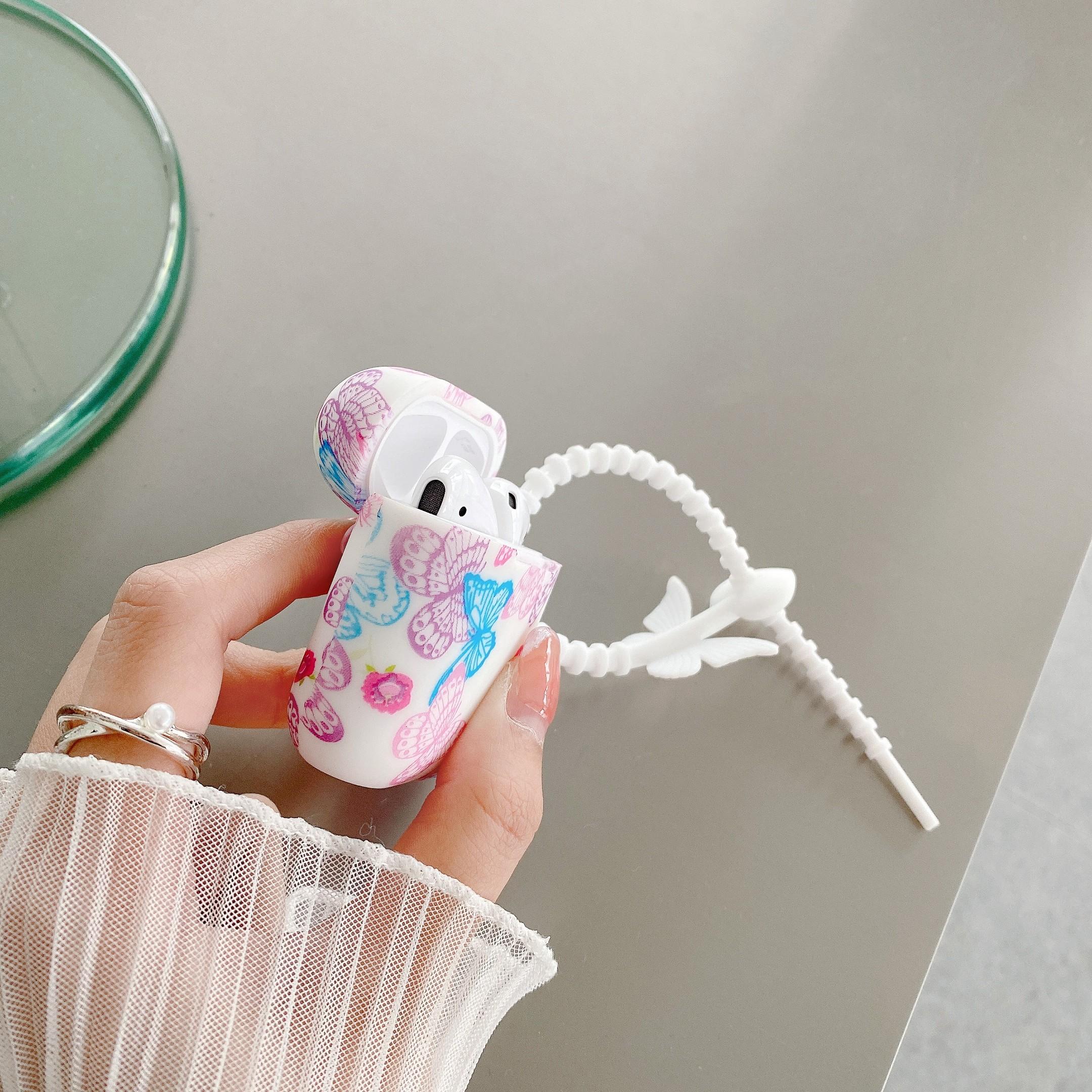 Irregular Butterfly Flowers for Apple Airpods Pro 2 Earphone Case Protector Silicone Wireless Earphone for Airpods 1 2 3 Cases