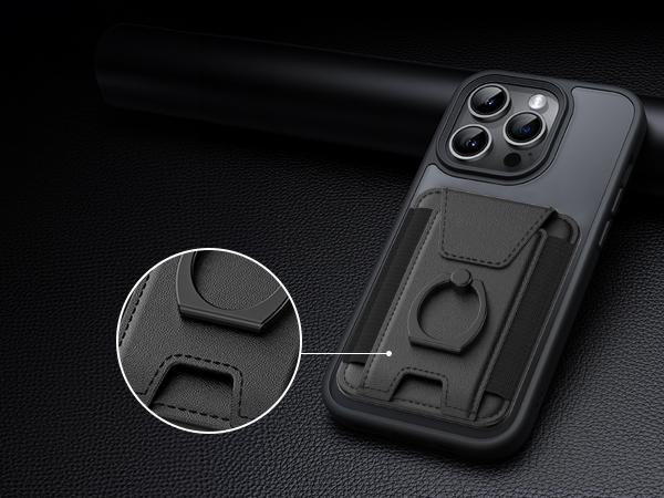 Magsafe Wallet with Airtag Holder  for iPhone 16/15/4/13/12 Series, Magsafe case White Electronics Accessories phone cooler Magnetic Screen Protector Cellphone Protection Casing Protective   Spring