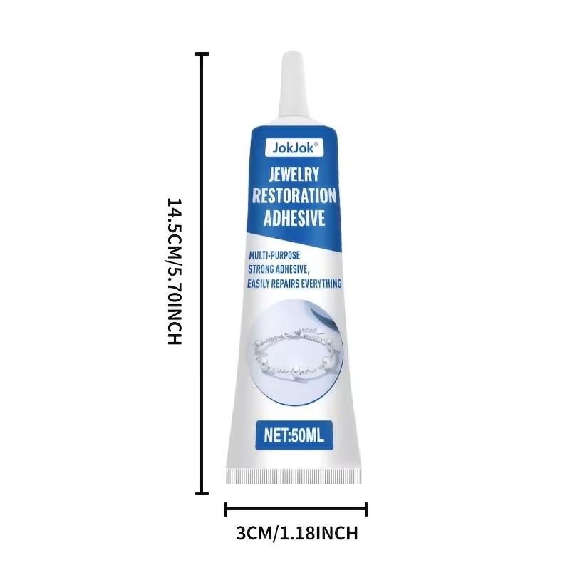 Jewelry Making Glue, Strong Craft Adhesive, Transparent Seamless After Curing, Precision Steel Needle Tip, for Metal, Plastic, Ceramic, Rubber, Jewelry