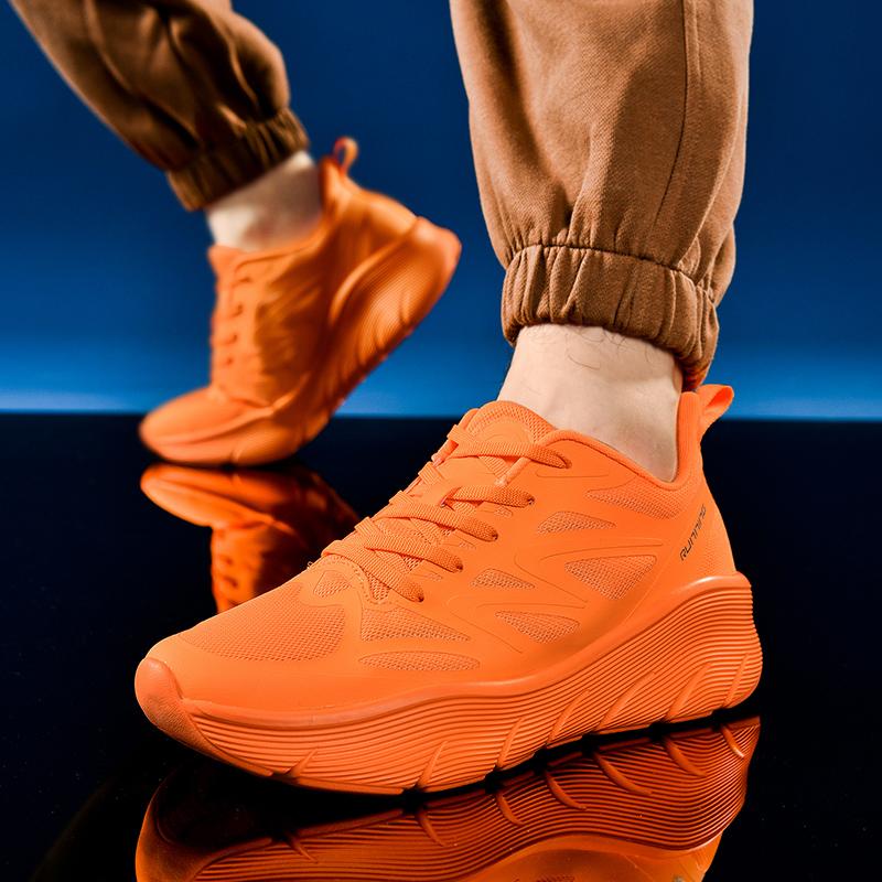 Level Up Your Casual Vibe! Men’s Chunky Casual Sneakers | 6 Vibrant Shades (36-47) | Lightweight, Shock-Absorbing & Trendy | Breathable Casual Shoes