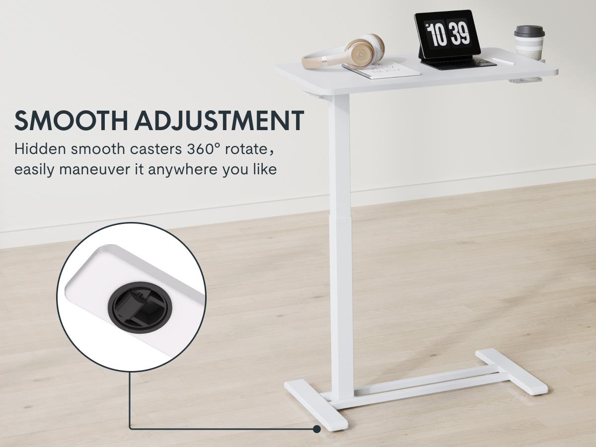 【TikTokShopBlackFriday】FLEXISPOT Mobile Adjustable Overbed Table, Bedside Standing Desk with Wheels, Rolling Laptop & Computer Cart, Portable Workstation for Home, Office, Bedroom, Hospital, Dorm, with Tiltable & Foldable Options 【TikTokShopBlackFriday】FLEXISPOT Mobile Adjustable Overbed Table, Bedside Standing Desk with Wheels, Rolling Laptop & Computer Cart, Portable Workstation for Home, Office, Bedroom, Hospital, Dorm, with Tiltable & Foldable Options