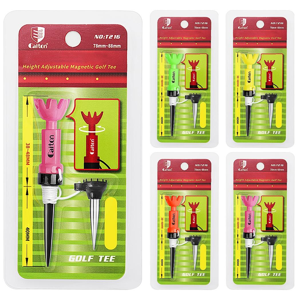 4 Color Height-adjustable Golf Tee, 360° Rotating Golf Tee, Stable & Durable Golf Tee, Golf Accessories for Outdoor Sports