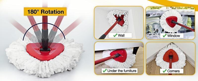 【Summer Vibes】Spin Mop Replacement Heads Compatible with Oceda EasyWring 1-Tank System, 30-58" Mop Handle,Scrub Brush and Base Combo Set,Mop Refills Easy to Replace and Cleaning,graduation gifts,class of 2026 gifts,household essentials 【Summer Vibes】Spin Mop Replacement Heads Compatible with Oceda EasyWring 1-Tank System, 30-58" Mop Handle,Scrub Brush and Base Combo Set,Mop Refills Easy to Replace and Cleaning,graduation gifts,class of 2026 gifts,household essentials