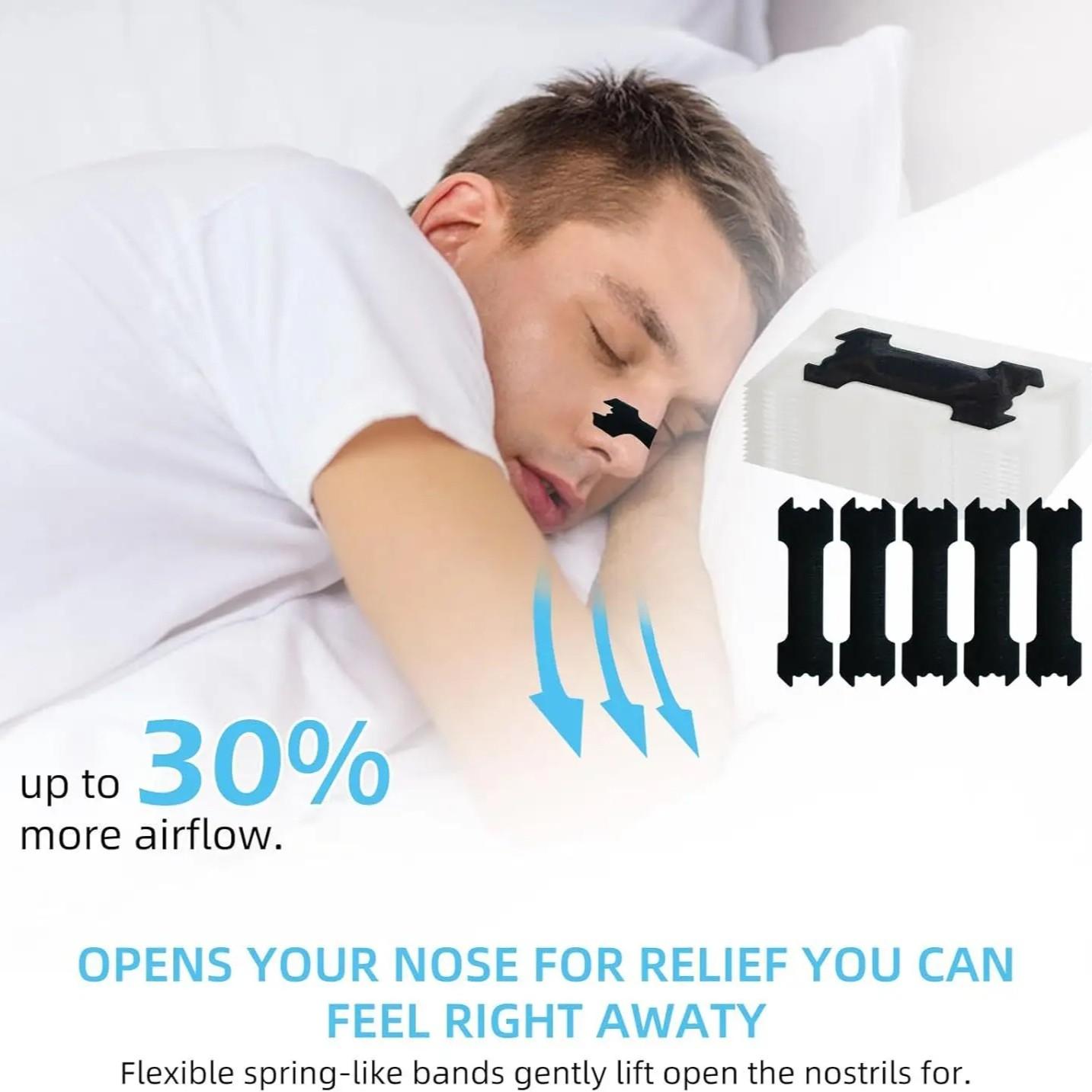 Sleep Aid Nasal Strips, Sleep Massage Nasal Strips, Relieve Congestion, Comfortable, Breathable, Durable, for Men and Women, Snoring Relief