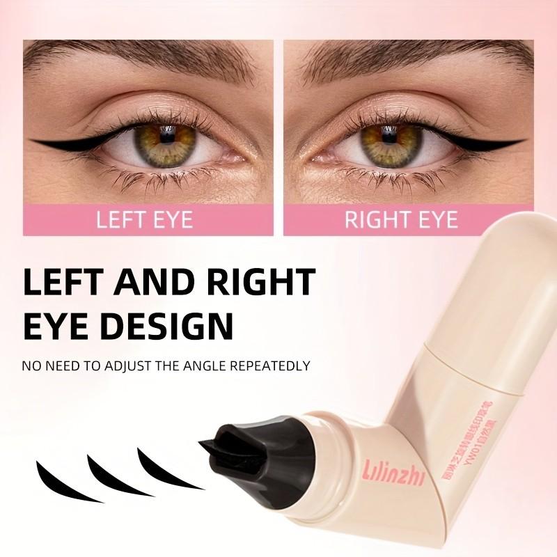 Rotary Eyeliner Stamp Pen, Long-Lasting Waterproof, Sweatproof, Smudgeproof, Ideal for Beginners, & Options, Perfect for Daily Use