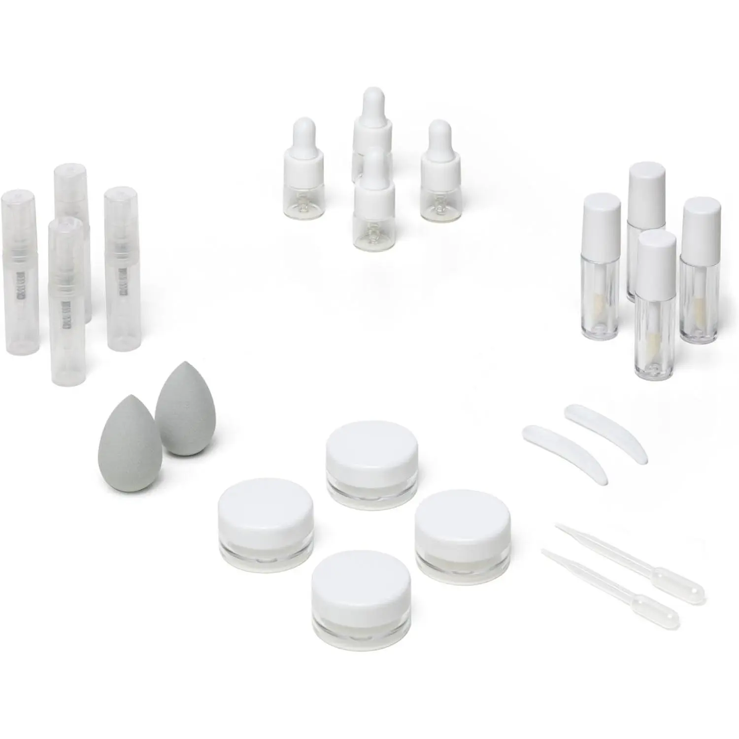 Mini Empty Cosmetic Containers for Travel, Refillable Makeup Jars, Sample Pots & Extra Small Depotting BottlesGift