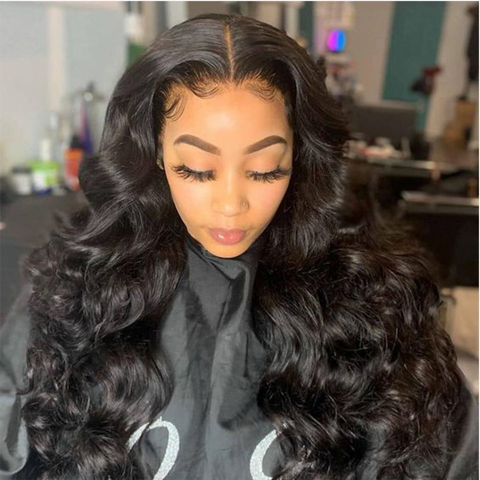 Tuneful HD Transparent 13x6 Lace Front Human Hair Wigs Raw Indian Body Wave Pre Plucked Human Hair HD Lace Frontal Wigs