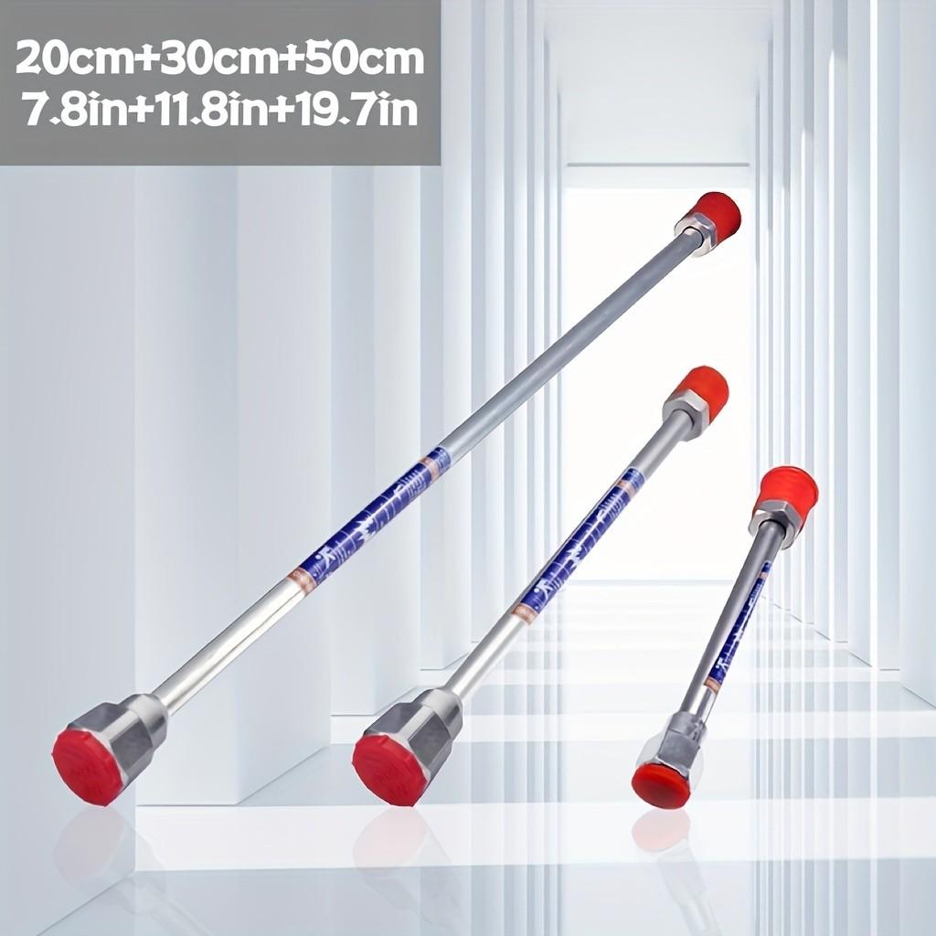 3 pcs Airless Paint Sprayer Tip Extension Pole Extension Rod for Airless Painting Spray Guns (20cm/7.8in, 30cm/11.8in, 50cm/19.7in)