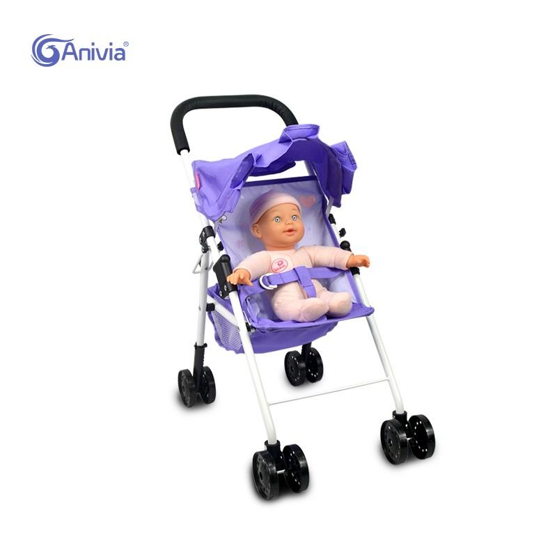 Anivia Brand Doll Stroller Set, Includes Doll and Stroller, Ideal for Kids Aged 3+, Perfect for Holiday Gifts, Christmas and Birthday Presents
