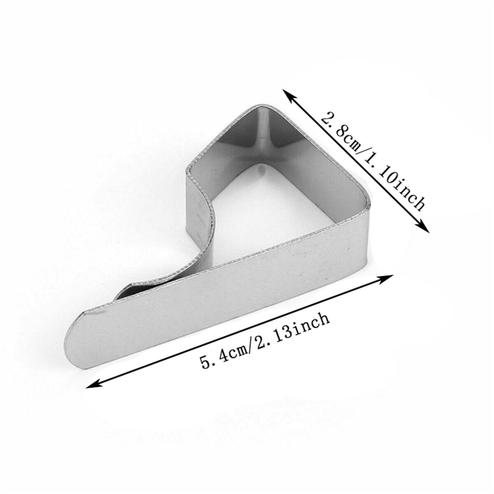 8pcs Stainless Steel Tablecloth Clamps Table Cloth Clips Holder Clip For Party Wedding Table Cover Clamps Decorative