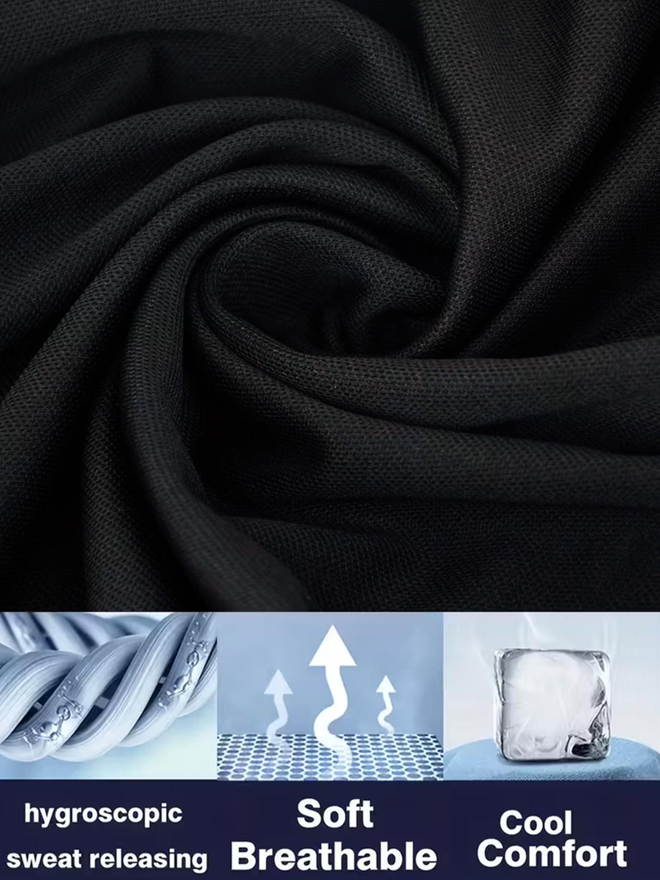 Men's Geometric Print Polo Shirt, Loose-Fit Short Sleeve, Breathable Elastic Fabric, Casual Business Tee, Spring Summer Outdoor Wear