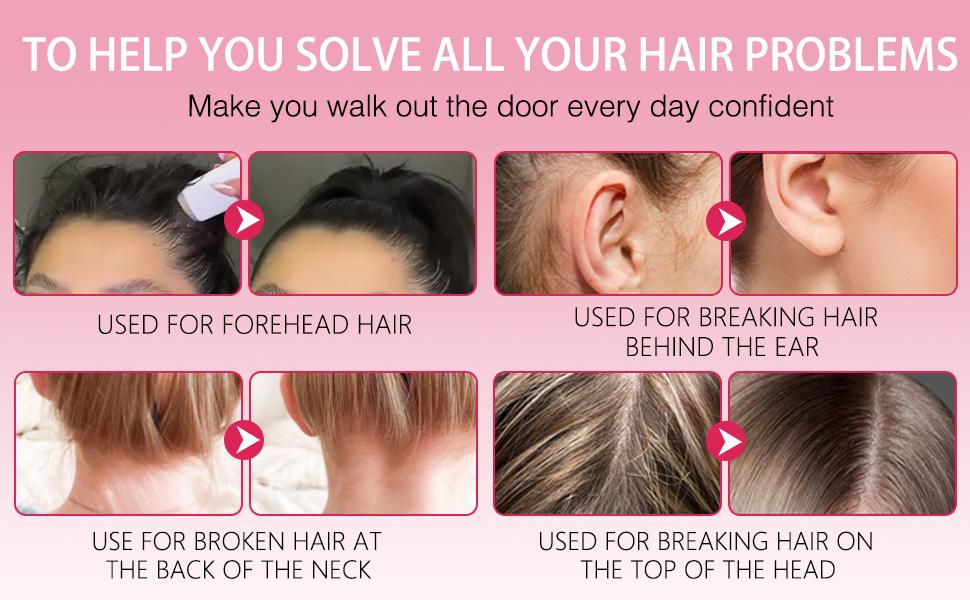 【Spring Glow-Up】Boar Bristle Hair Brush Slick Back Hair Brush for Smoothing Baby Hairs- Wooden Hair Brush for Women Home Universal Compatibility Hairstyles Natural