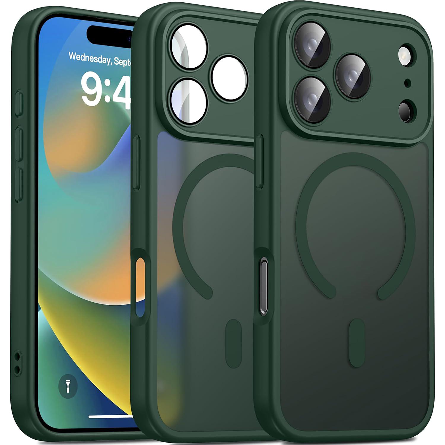 Magnetic Protector Matte Translucent Smartphone Case For iPhone 17 Pro Max 17 Pro 17 16 15 14 Plus 13 12 11 Pro Max For Magsafe Wireless Charger Cover