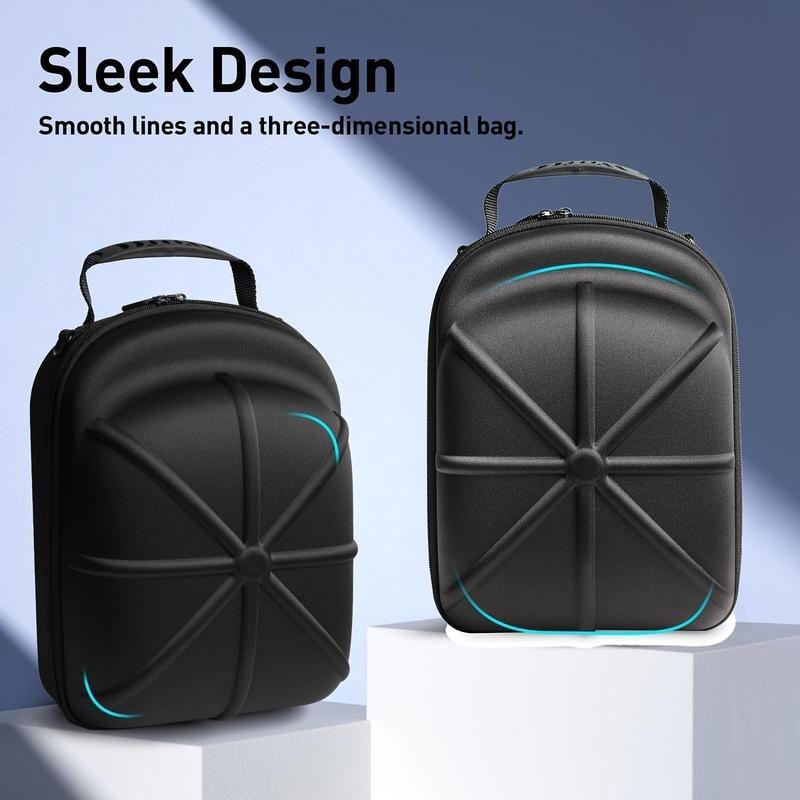Baseball cap travel hat box, hard hat storage box, portable pressure-proof hat storage bag with shoulder strap and handle, suitable for outdoor, travel and home storage travel accessories packing cubes travel organizer