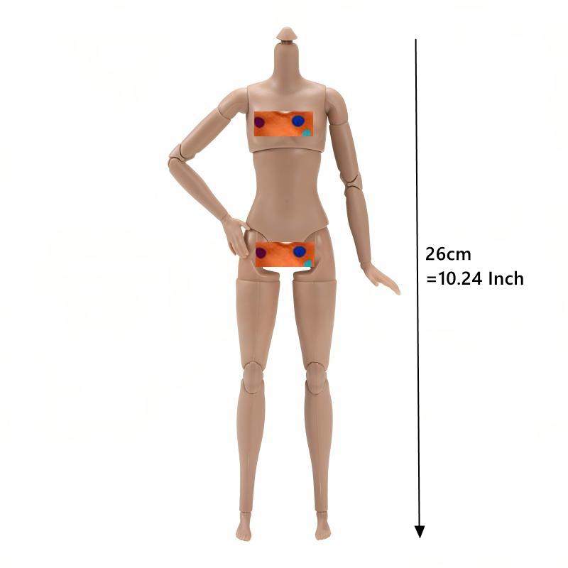 New 22-Joint Articulated Doll Body 11.5 Inches, DIY Toy Accessories, Unisex Puppet Parts, Creative Playset Component