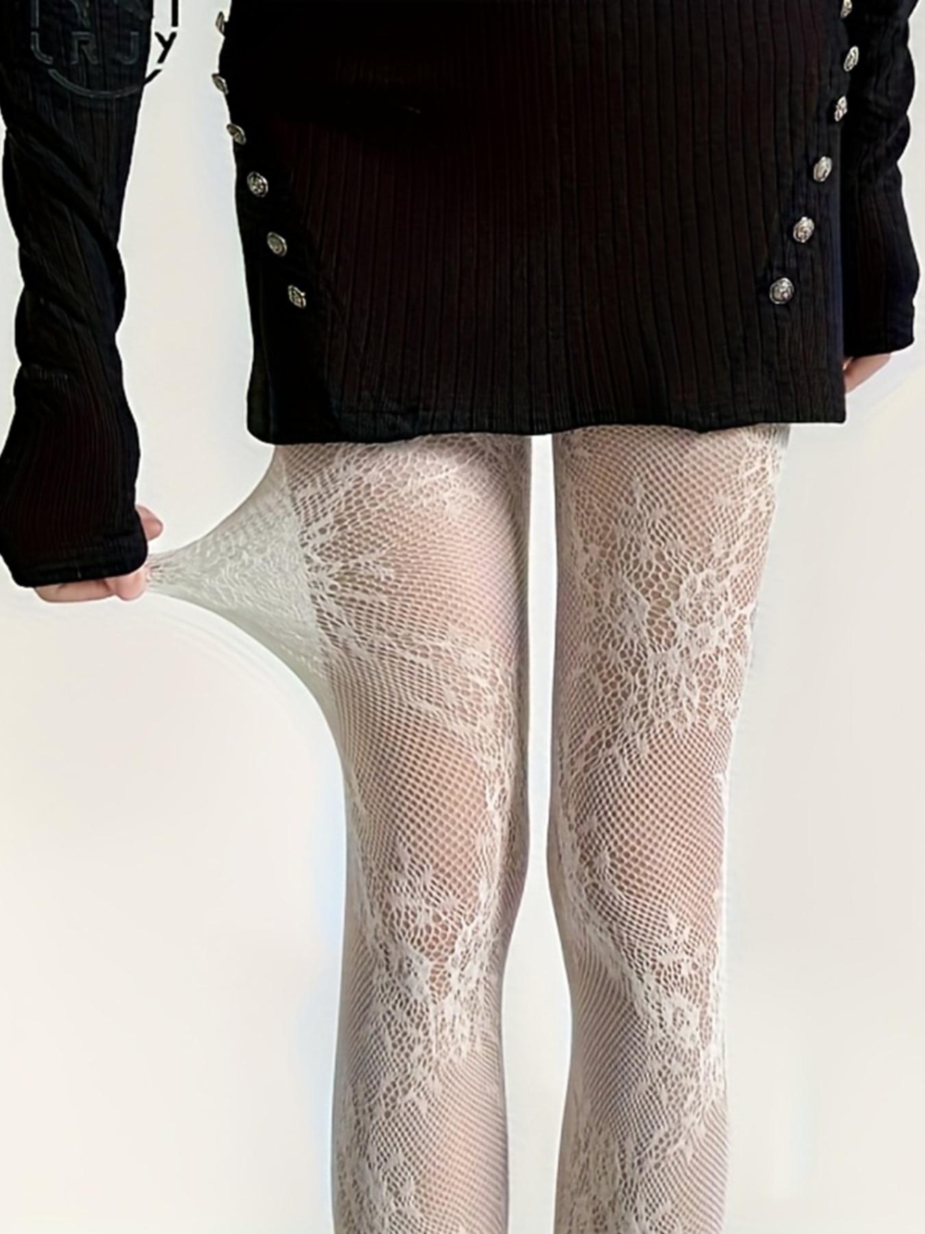 Women's High Elasticity Fishnet Stockings, & Wine Colors, Perfect for Spring & Fall Daily Wear, Comfortable Design