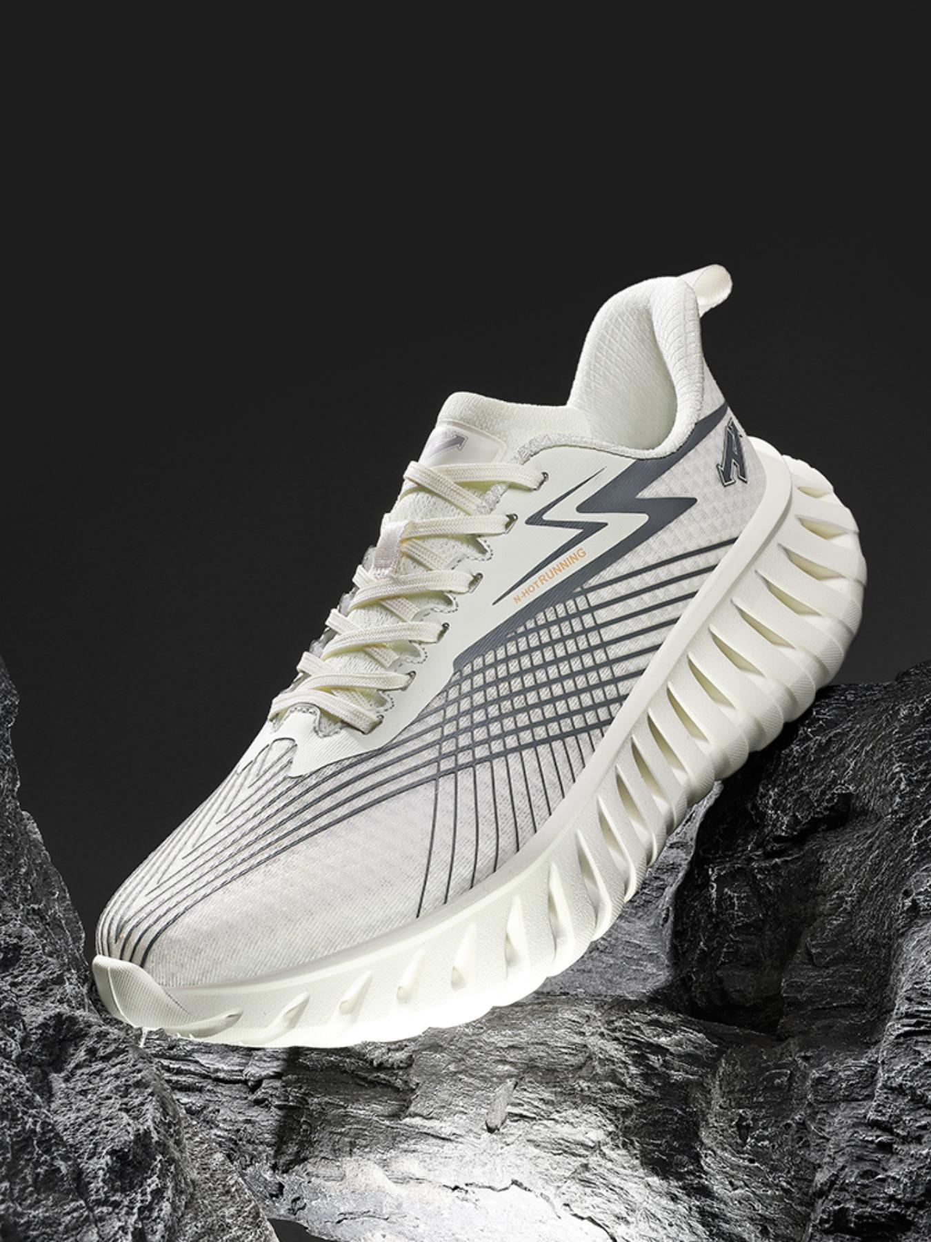 Men's Large Size Comfortable Outdoor Casual Shoes, Unique Design, Textile Lining, Rubber Sole, Fashion Element, Perfect for Sports Enthusiasts, Athletic Sneaker