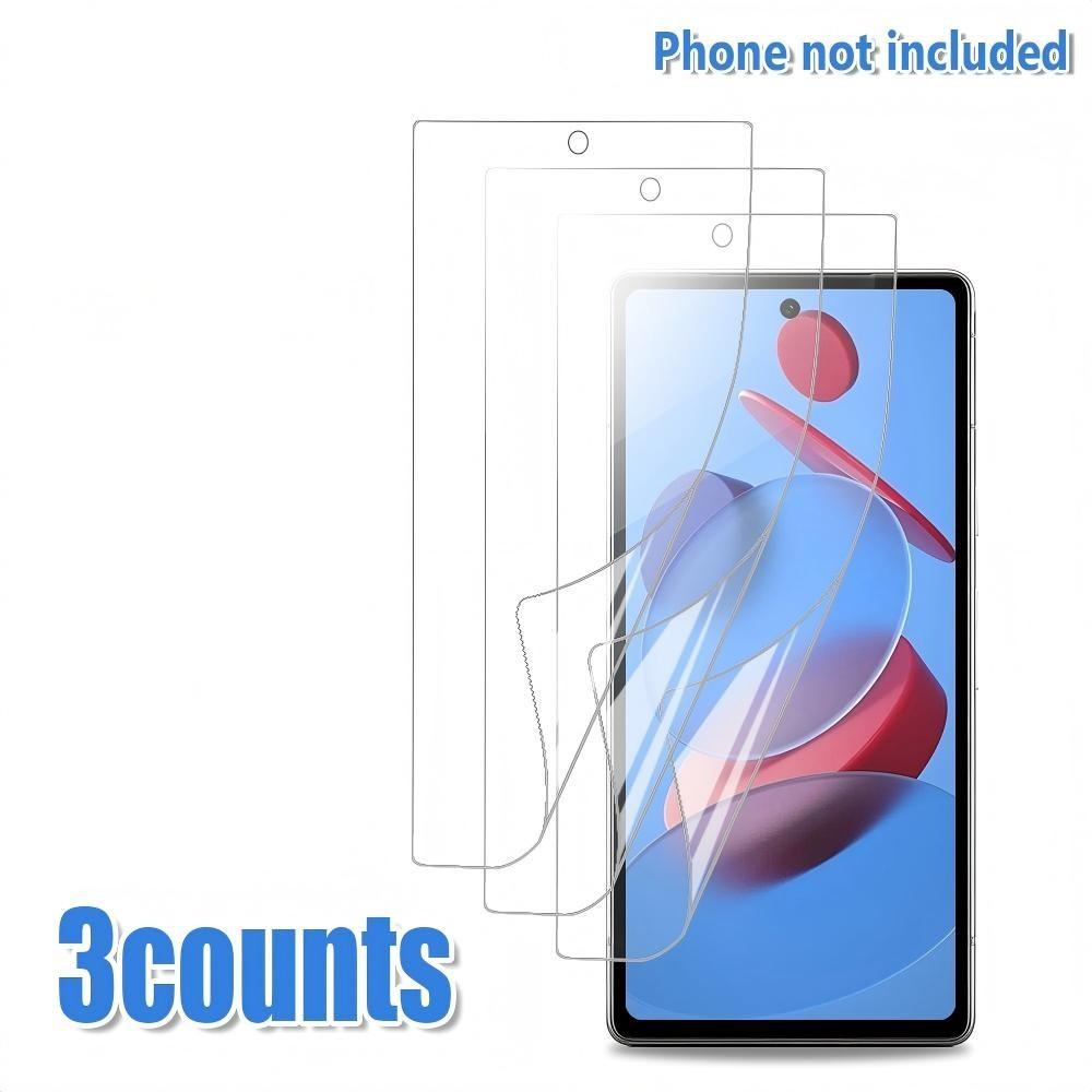 HD Clear Phone Screen Protector, 3 Counts Anti-scratch Phone Screen Protective Film, Phone Accessories Compatible with Google Pixel 6 6a 6 Pro 7 7a 7 Pro, Cover