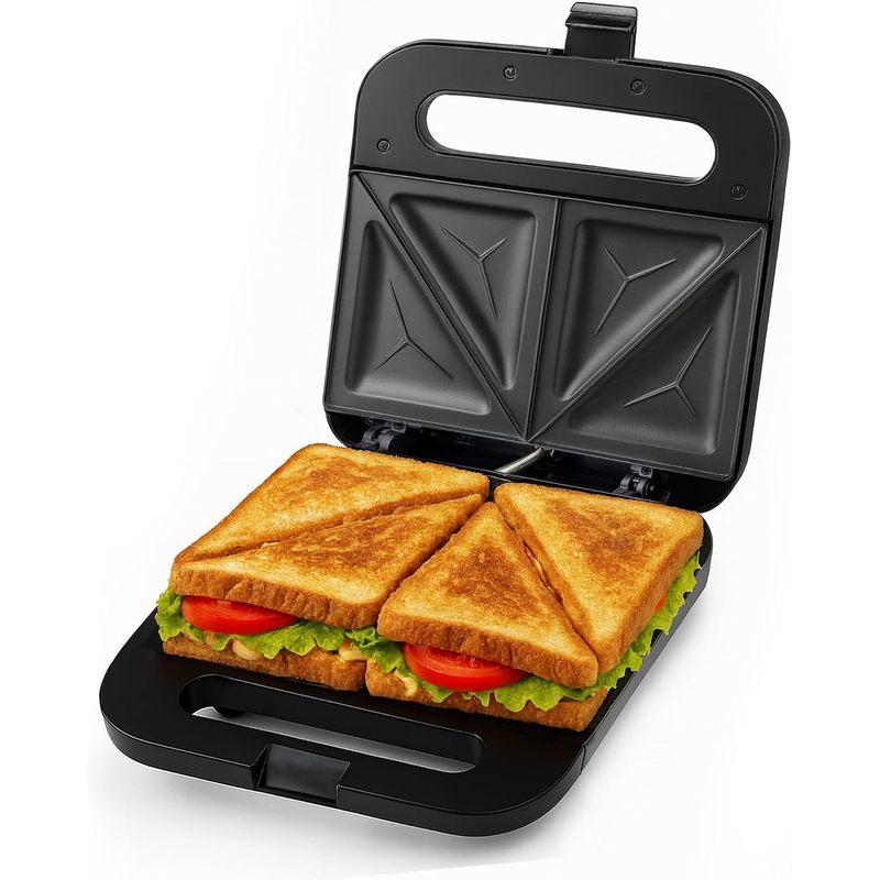 750W Electric Sandwich Maker with Nonstick Dual-Side Grill, 750w Power Compact Form Countertop Fit for Easy Clean-Up Home Breakfast Prep, Students/Apartments 750W Electric Sandwich Maker with Nonstick Dual-Side Grill, 750w Power Compact Form Countertop Fit for Easy Clean-Up Home Breakfast Prep, Students/Apartments