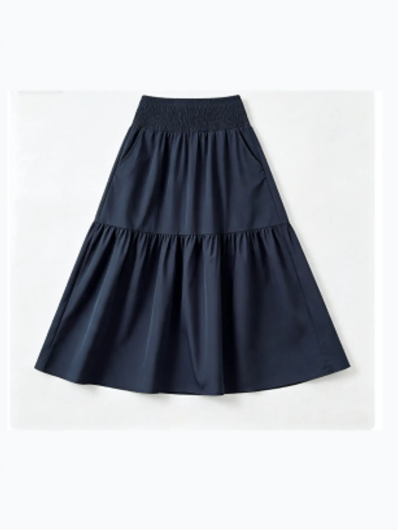 Women's Floral and Solid Casual Skirt, High Waist Long Skirt with Pockets, A-Line Hem, Spring & Fall Fashion, Daily Wear