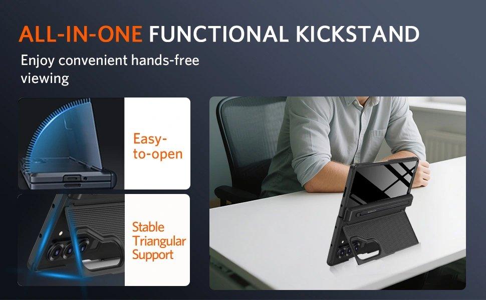 for Samsung Galaxy Z Fold 5 Case with S Pen Holder & Stylus and Invisible Kickstand,Built in Privacy Screen Protector and Hinge Phone Cover for Samsung Z Fold 5 Case with Slim S Pen Slot – Black for Samsung Galaxy Z Fold 5 Case with S Pen Holder & Stylus and Invisible Kickstand,Built in Privacy Screen Protector and Hinge Phone Cover for Samsung Z Fold 5 Case with Slim S Pen Slot – Black