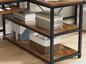 SEDETA 94.5" Home Office Desks, Computer Gaming Desk with Storage, LED Lights, Power Strip with USB, Keyboard Tray & Monitor Stand, Extra Long Double Desk for 2 Person SEDETA 94.5" Home Office Desks, Computer Gaming Desk with Storage, LED Lights, Power Strip with USB, Keyboard Tray & Monitor Stand, Extra Long Double Desk for 2 Person