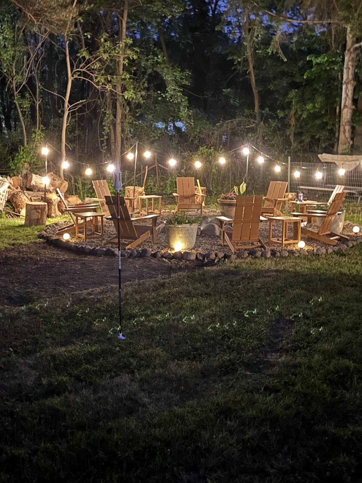 Kullavik Adirondack Chair Set of 2 with Table, Adjustable Folding Weather-Resistant HDPE Outdoor Chairs, All-Weather Patio Furniture for Deck, Poolside, Garden, Balcony