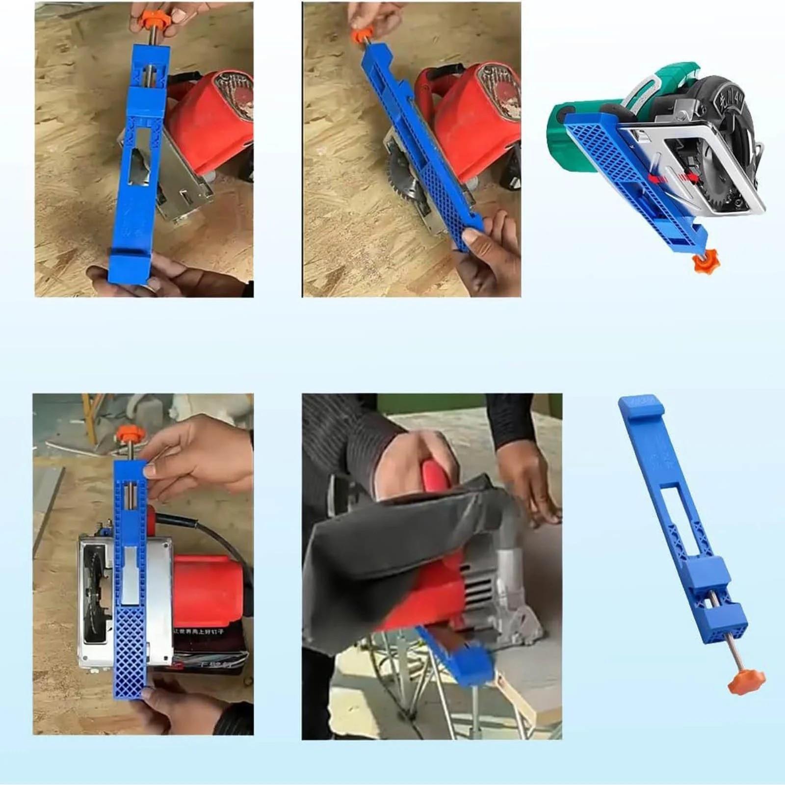 Adjustable Cutting Machine Base Guide, Electric Circular Saw Milling Positioning Clamp, Precision Wood Cutting Guide, Woodworking Tools, Specially Designed for Precision Cutting and Milling Tasks, Power Tools