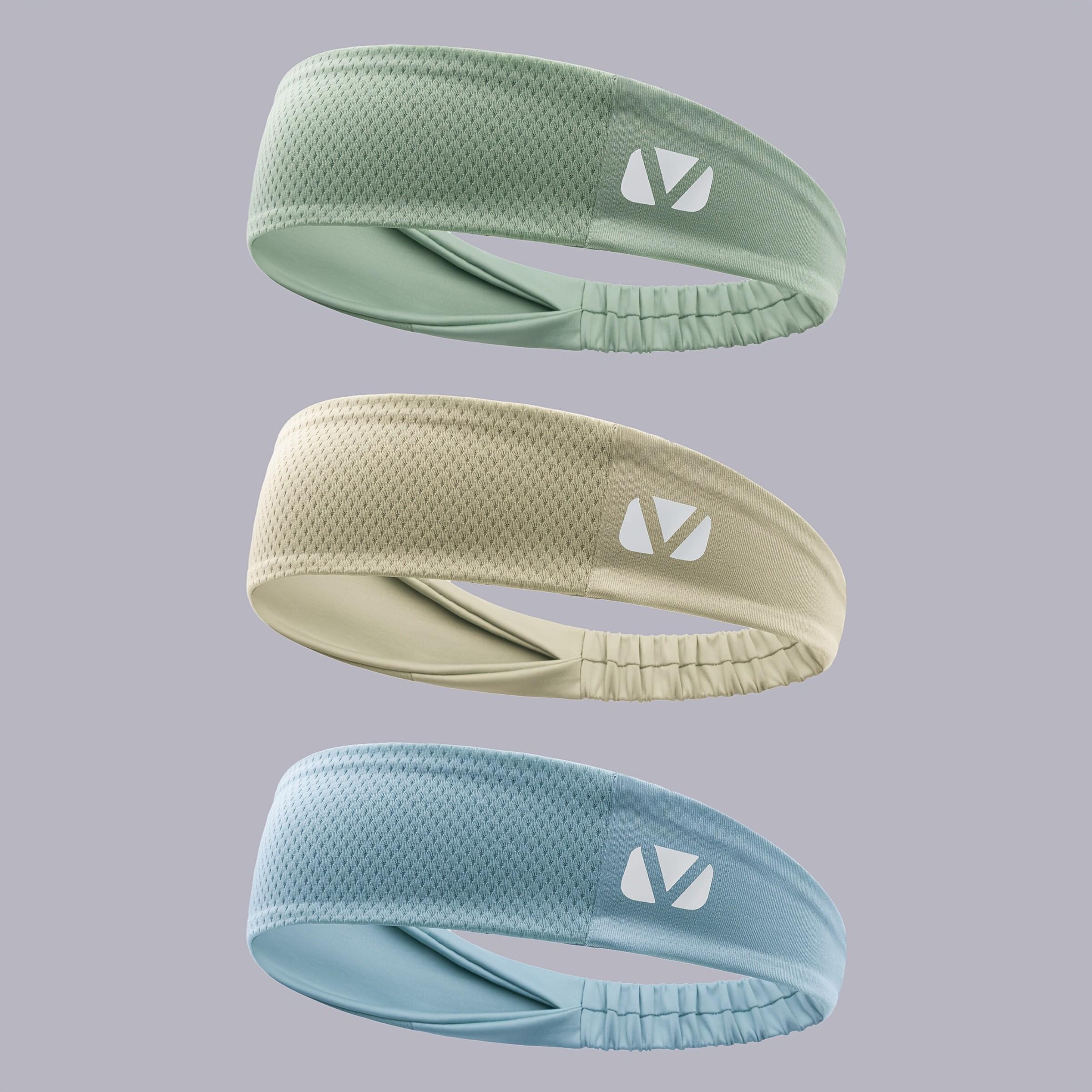 3-Pack Sports Sweatbands for Men and Women, Breathable and Non-Slip, Ideal for Running, Fitness, Yoga, Hiking, Stay Dry and Comfortable