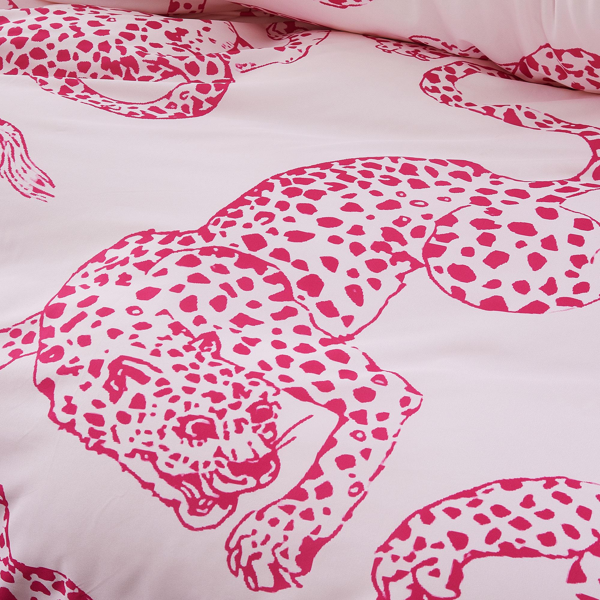 Leopard Ruffle Print Bedding Set, Includes 1 Duvet Cover and 2 Pillowcases, Soft Polyester Fabric, Perfect Home Bedroom Decor, Modern Bedding Set