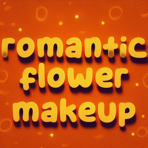 romantic flower makeup
