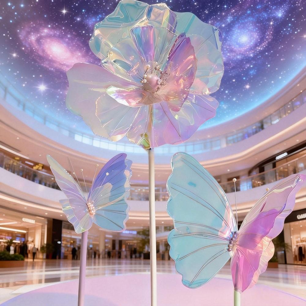 Laser Colorful Butterfly PVC Decoration, Wedding Party Supplies, Outdoor Garden Decor, Stage Background, Photography Props, Boho Wedding Decor